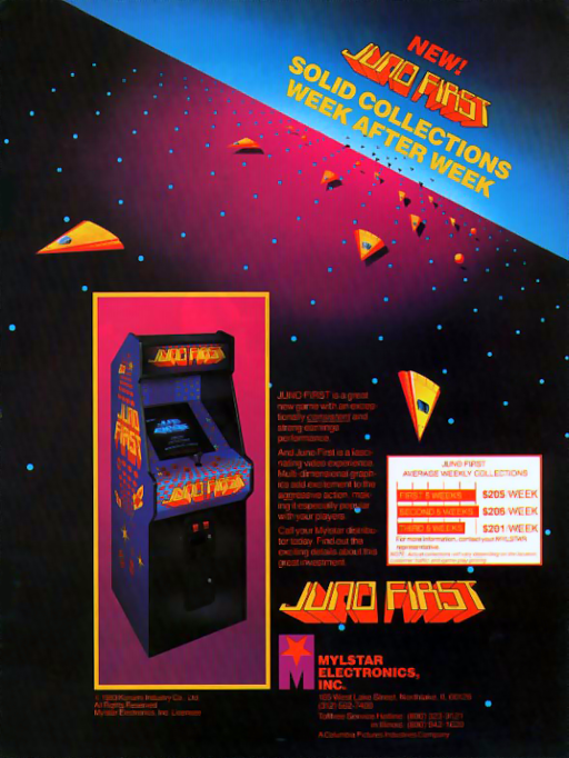 Juno First Arcade Game Cover